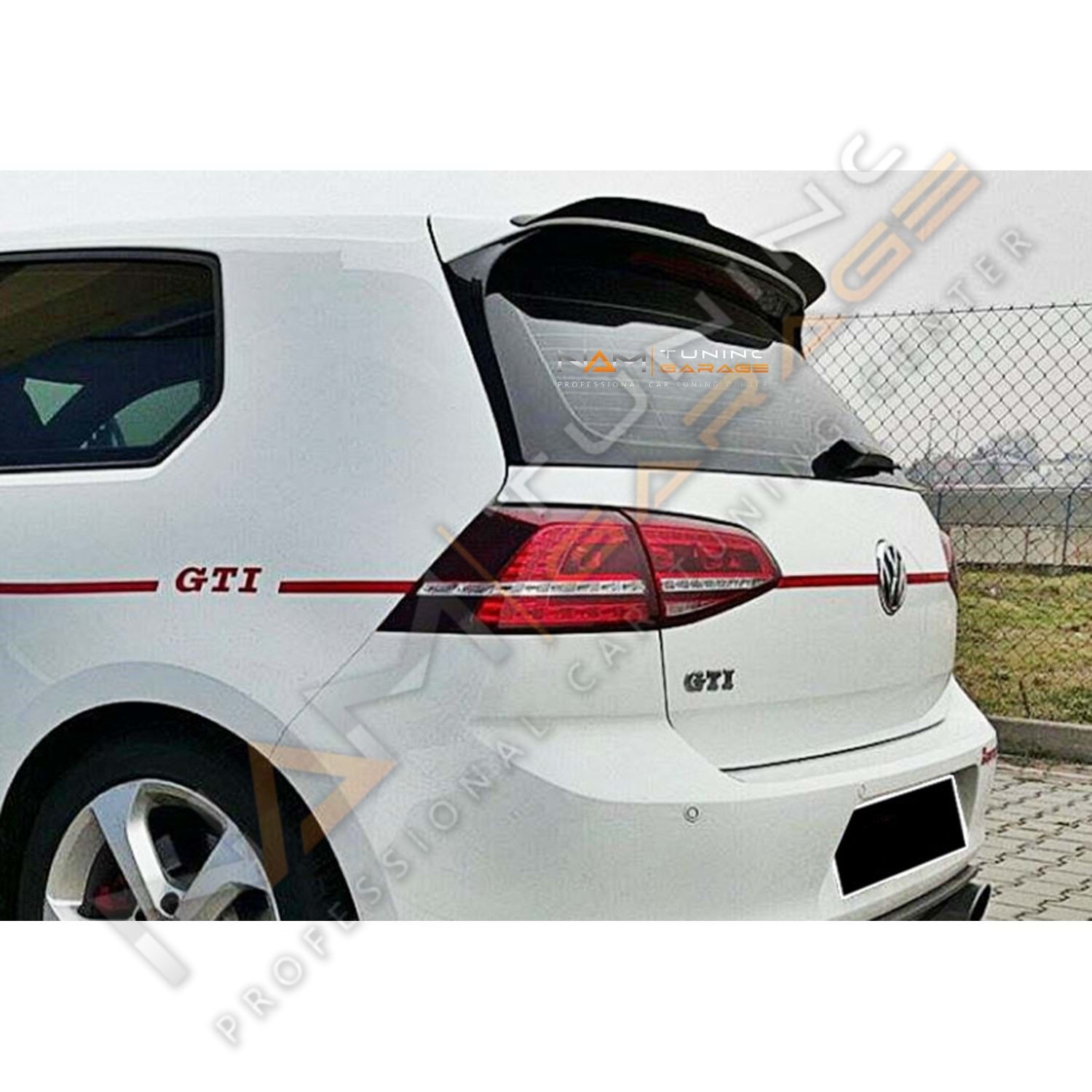 Golf 7 Spoyler Üstü Çıta Ok Spoyler 2012-2019 Parlak Siyah