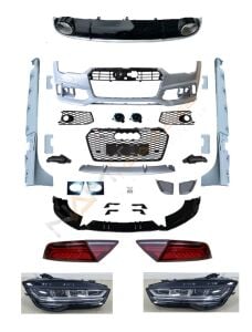 Audi A7 RS7 FACELIFT BODY KIT (12 pin) 2011-2013 için 2015+ sonrası Görünüm