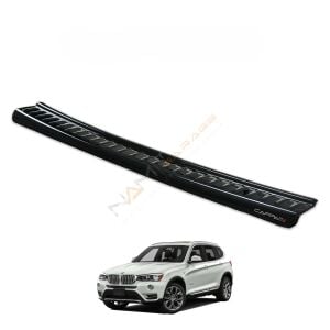BMW X3 Arka Tampon Eşiği 2015-2018 arası Tampon Üstü Koruma Parlak / Mat Siyah(Kopya)