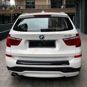 BMW X3 Arka Tampon Eşiği 2015-2018 arası Tampon Üstü Koruma Parlak / Mat Siyah(Kopya)