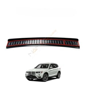 BMW X3 Arka Tampon Eşiği 2015-2018 arası Tampon Üstü Koruma Parlak / Mat Siyah(Kopya)