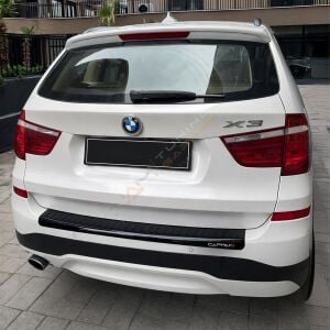 BMW X3 Arka Tampon Eşiği 2015-2018 arası Tampon Üstü Koruma Parlak / Mat Siyah(Kopya)