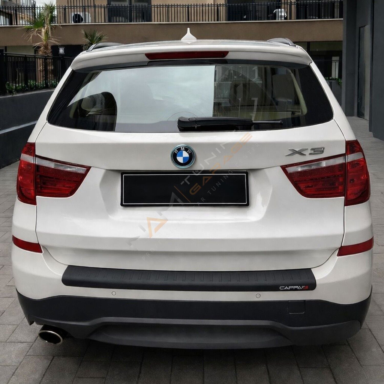 BMW X3 Arka Tampon Eşiği 2015-2018 arası Tampon Üstü Koruma Parlak / Mat Siyah(Kopya)