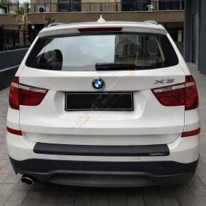 BMW X3 Arka Tampon Eşiği 2015-2018 arası Tampon Üstü Koruma Parlak / Mat Siyah(Kopya)