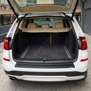 BMW X3 Arka Tampon Eşiği 2015-2018 arası Tampon Üstü Koruma Parlak / Mat Siyah(Kopya)