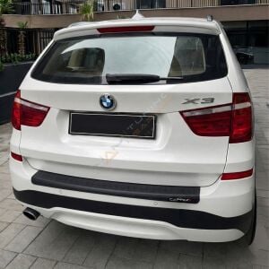 BMW X3 Arka Tampon Eşiği 2015-2018 arası Tampon Üstü Koruma Parlak / Mat Siyah(Kopya)