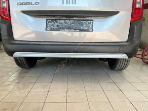 Fiat Doblo Arka Tampon Difüzör Tampon Altı Ek Gri 2025 sonrası uyumlu