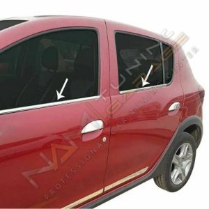 Dacia Stepway Krom Cam Çıtası 2013-2020 Paslanmaz Çelik