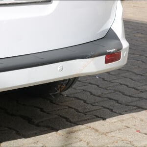 Ford Courier Arka Tampon Eşiği 2018-2023 Tampon Üstü Koruma Parlak / Mat Siyah