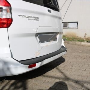 Ford Courier Arka Tampon Eşiği 2018-2023 Tampon Üstü Koruma Parlak / Mat Siyah