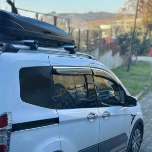 Ford Courier Kromlu Cam Rüzgarlığı 4 Parça 2018-2023