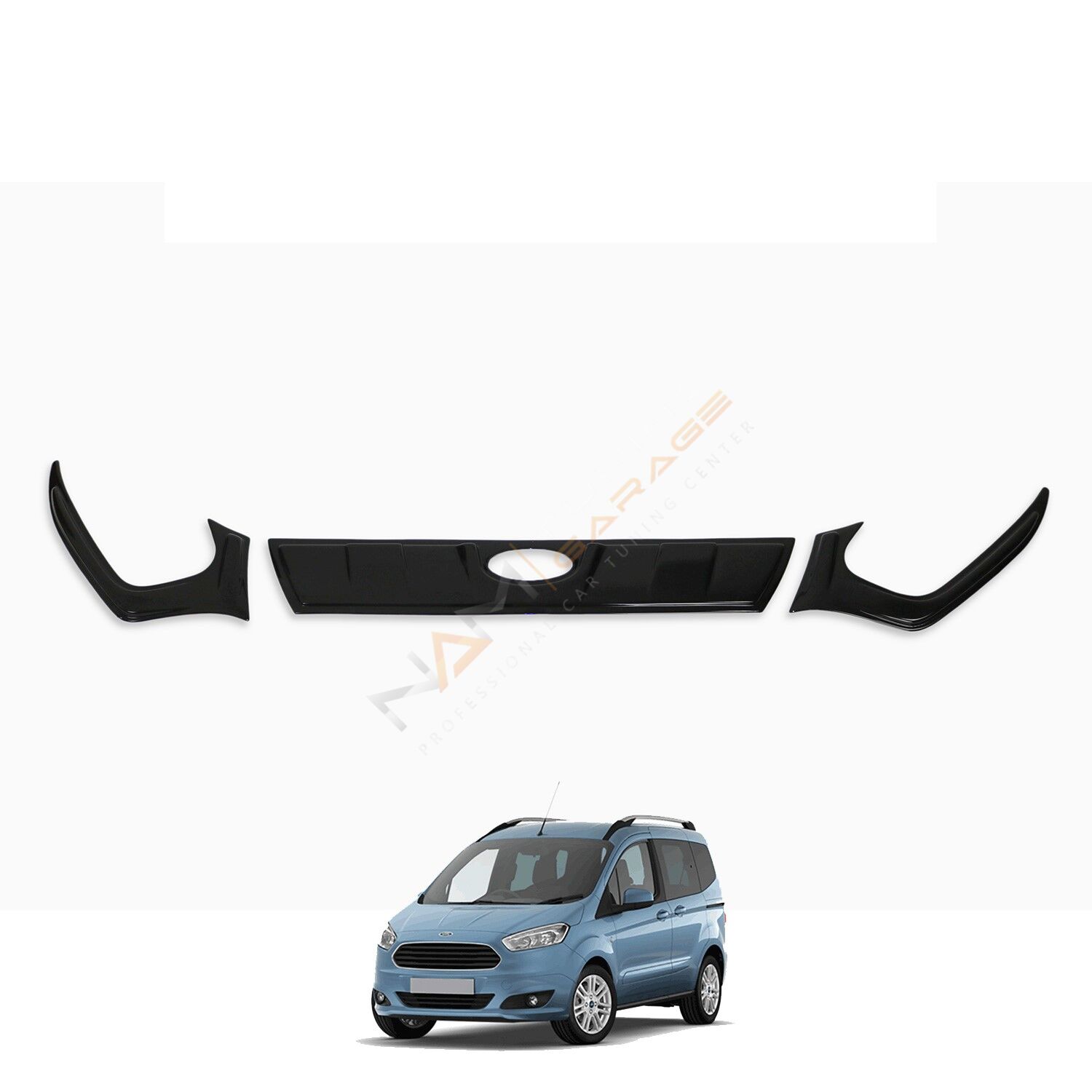 Ford Courier Far Kaşı ve Ön Panjur Seti 3 Parça 2018-2023 arası