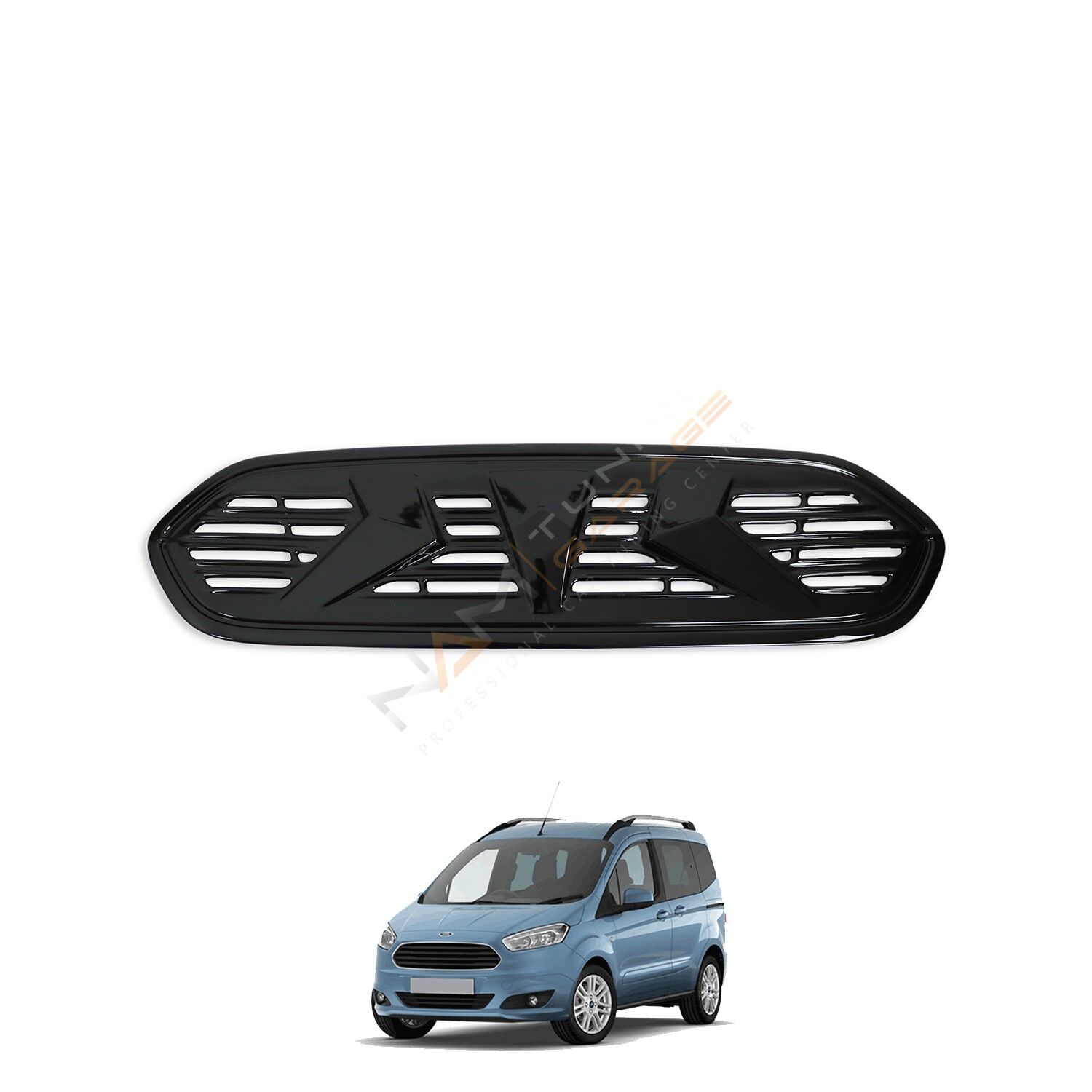 Ford Courier Ön Panjur 2018-2023 Parlak Siyah