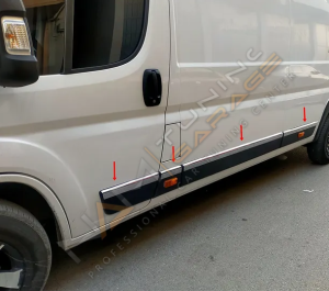 Fiat Ducato Krom Yan Kapı Çıtası 2006+ Paslanmaz Çelik