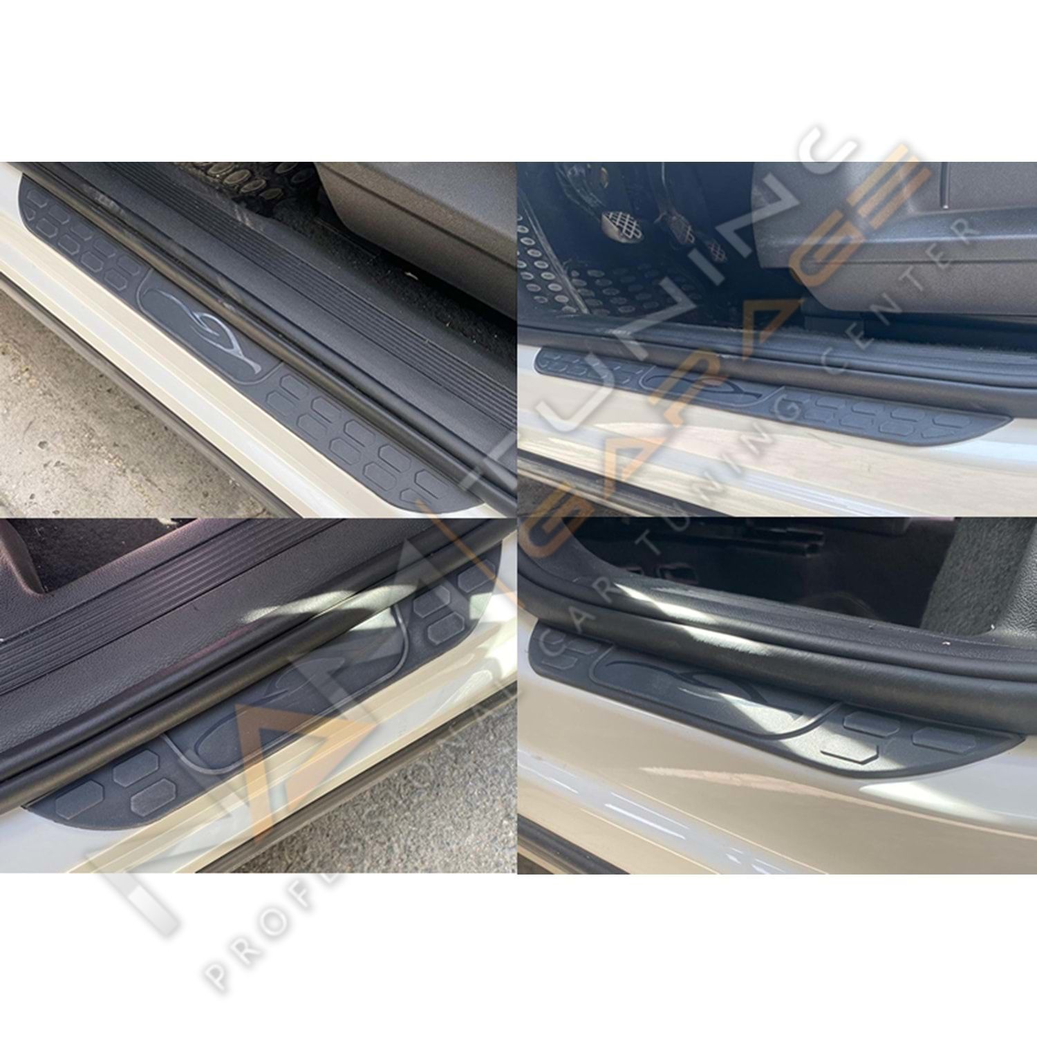 Universal Araç Kapı Eşiği Kapı Eşik Koruma 4 parça