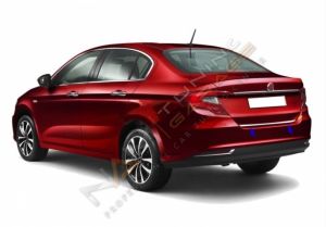 Fiat Egea Bagaj Alt Çıtası Sedan 2015+ Krom Paslanmaz Çelik