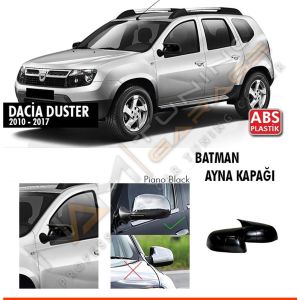 Dacia Duster 1 Batman Yarasa Ayna Kapağı Piano Black / 2010-2014