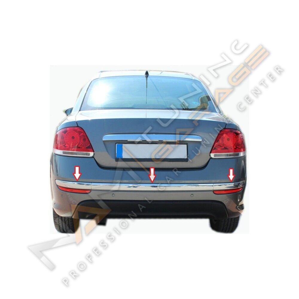 Fiat Linea Arka Tampon Çıtası 2012+ Paslanmaz Çelik