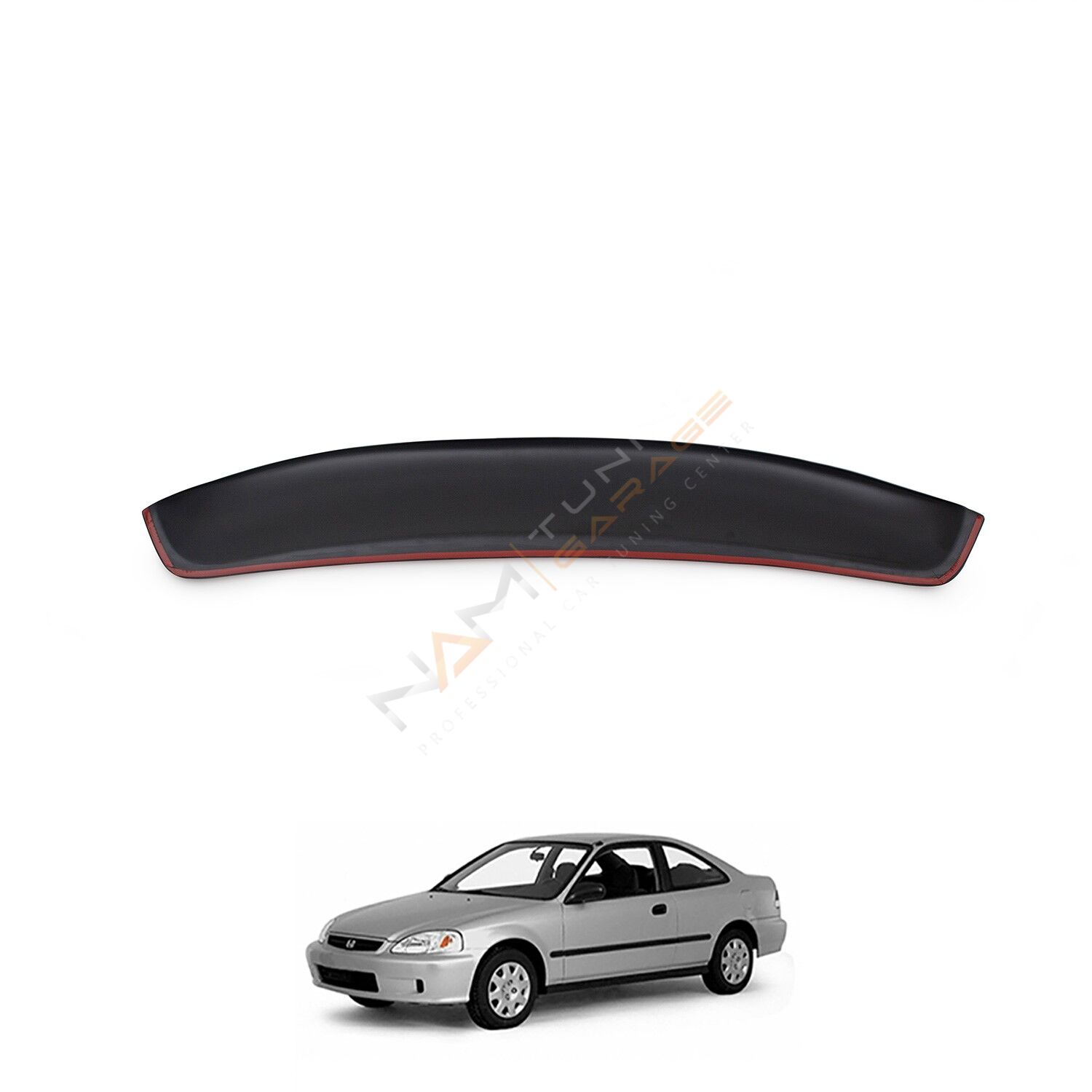 Honda Civic Arka Cam Üstü Spoyler 1995-2000 arası Uyumlu Plastik