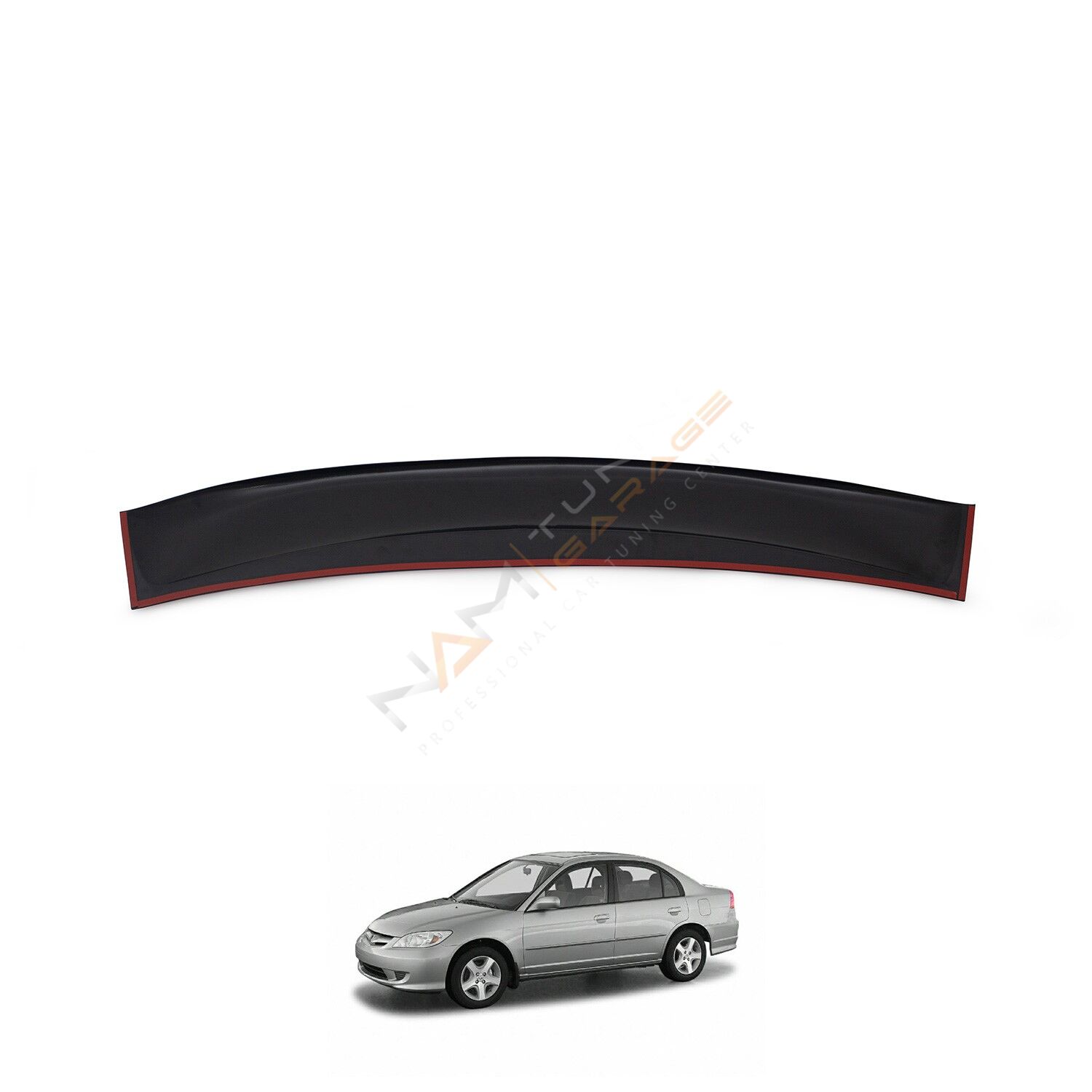 Honda Civic Arka Cam Üstü Spoyler 2001-2006 arası Uyumlu Plastik