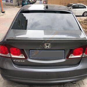 Honda Civic Arka Cam Üstü Spoyler 2006-2012 arası Uyumlu İnce Model