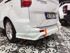 Ford Courier Arka Tampon Üstü Koruma 2014- Paslanmaz Çelik