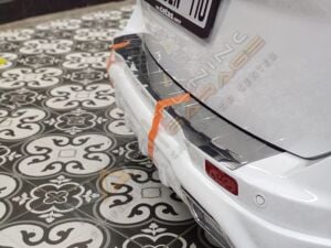 Ford Courier Arka Tampon Üstü Koruma 2014- Paslanmaz Çelik