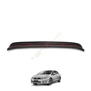 Honda Civic FB7 Arka Tampon Eşiği 2012-2015 Tampon Üstü Koruma Parlak / Mat Siyah