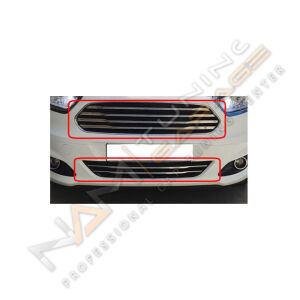 Ford Courier Ön Panjur 2014-2017 Paslanmaz Çelik 6 parça