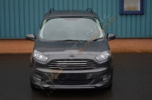 Ford Courier Ön Panjur 2014-2017 Paslanmaz Çelik 6 parça