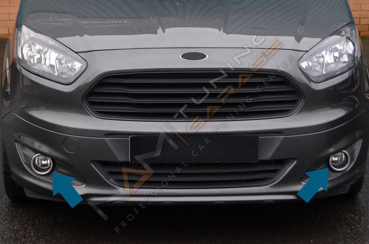 Ford Courier Sis Far Çerçevesi 2014-2017 Paslanmaz Çelik