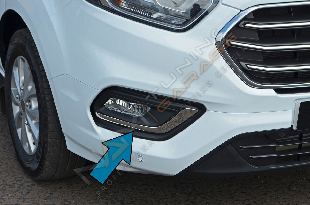 Ford Custom Sis Farı Çerçevesi 2018+ Paslanmaz Çelik