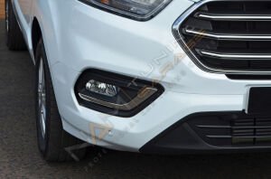 Ford Custom Sis Farı Çerçevesi 2018+ Paslanmaz Çelik