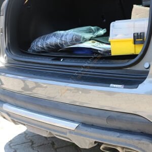 Hyundai Tucson Arka Tampon Eşiği 2018-2020 Tampon Üstü Koruma Parlak / Mat Siyah