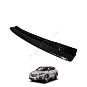 Hyundai Tucson Arka Tampon Eşiği 2018-2020 Tampon Üstü Koruma Parlak / Mat Siyah