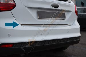 Ford Focus 3 Bagaj Alt Çıtası 2011-2018 Sedan uyumlu Paslanmaz Çelik