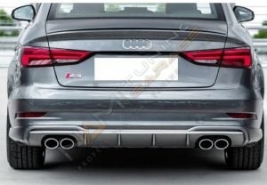 AUDİ A3 S3 DİFÜZÖR EGZOZ SETI 2016-2020 SEDAN UYUMLU
