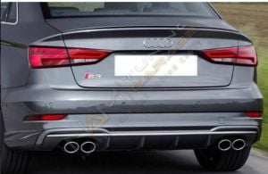 AUDİ A3 S3 DİFÜZÖR EGZOZ SETI 2016-2020 SEDAN UYUMLU