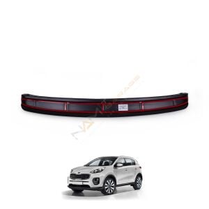 Kia Sportage Arka Tampon Eşiği 2015-2018 Tampon Üstü Koruma Parlak / Mat Siyah