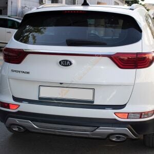 Kia Sportage Arka Tampon Eşiği 2015-2018 Tampon Üstü Koruma Parlak / Mat Siyah