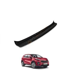 Kia Sportage Arka Tampon Eşiği 2019-2021 Tampon Üstü Koruma Parlak / Mat Siyah