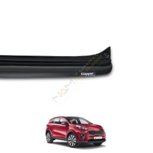 Kia Sportage Arka Tampon Eşiği 2019-2021 Tampon Üstü Koruma Parlak / Mat Siyah