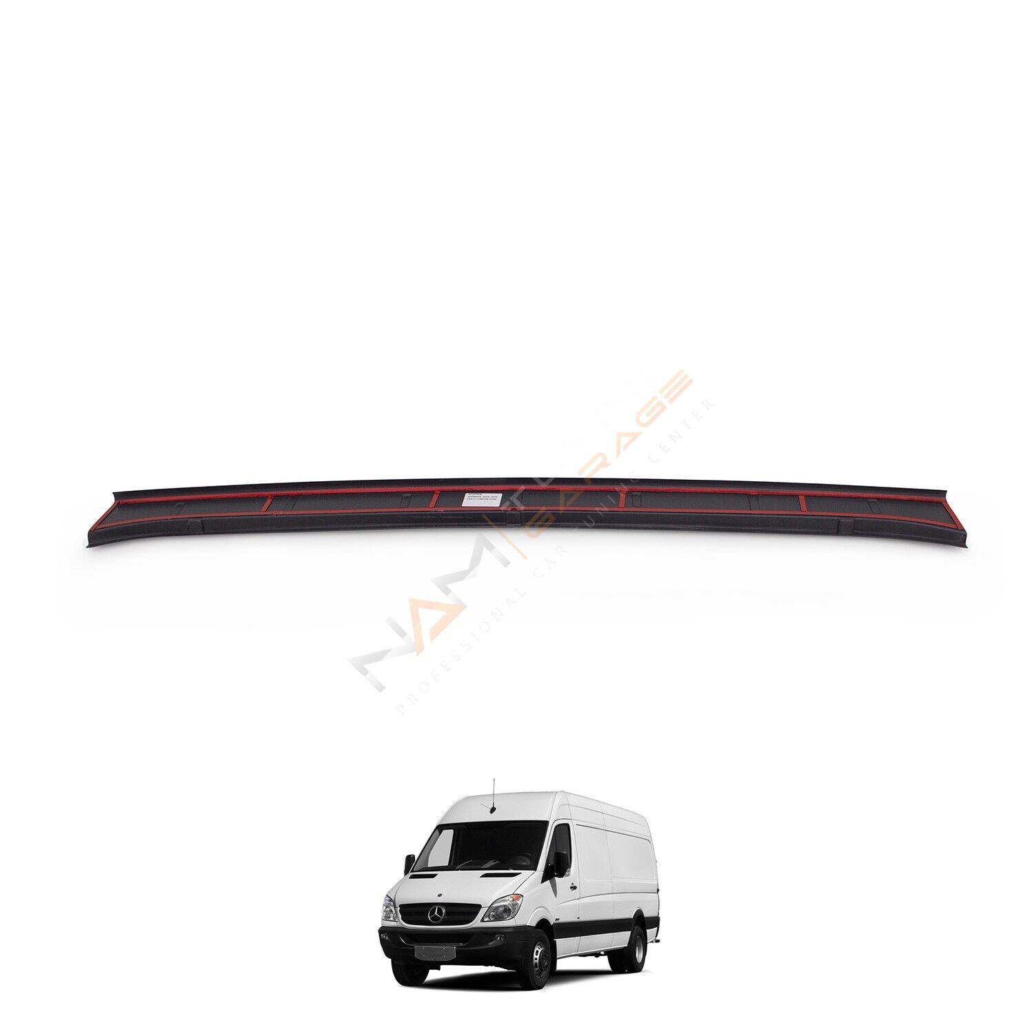 Mercedes Sprinter Arka Tampon Eşiği 2006-2018 Tampon Üstü Koruma Parlak / Mat Siyah
