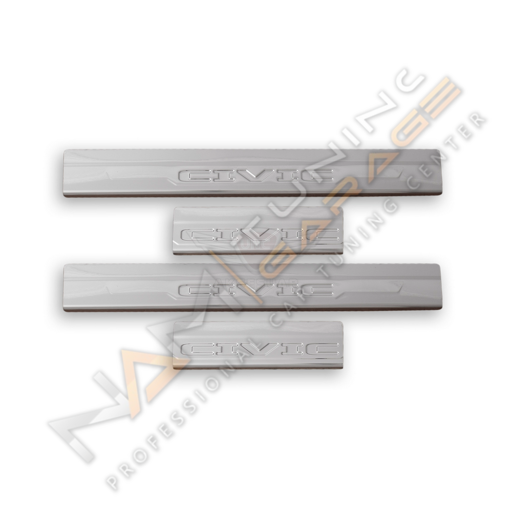 Honda Civic FC5 Kapı Eşiği 2016+ Paslanmaz Çelik