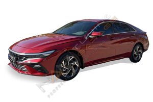 Hyundai Elantra Krom Cam Çerçevesi 2020+ Paslanmaz Çelik