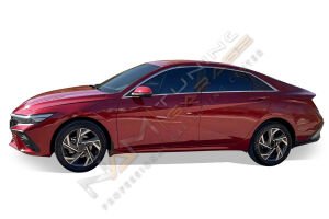Hyundai Elantra Krom Cam Çerçevesi 2020+ Paslanmaz Çelik