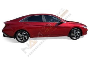 Hyundai Elantra Krom Cam Çerçevesi 2020+ Paslanmaz Çelik