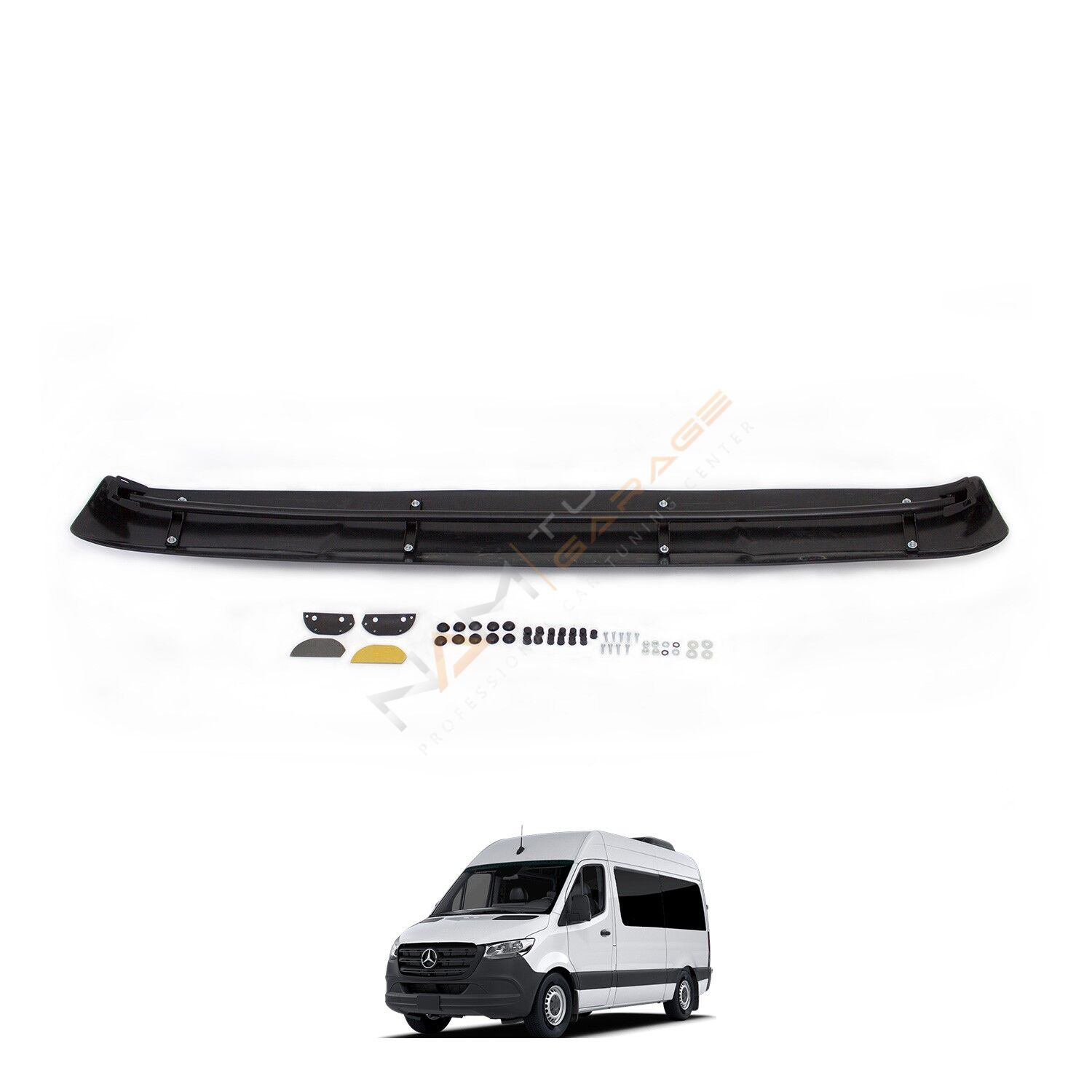 Mercedes Sprinter Ön Cam Güneşliği 2019+ Parlak Siyah