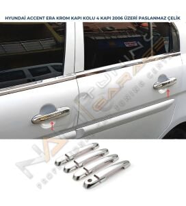 Hyundai Era Krom Kapı Kolu 2005-2011 Paslanmaz Çelik