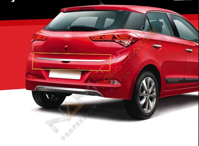 Hyundai i20 Bagaj Alt Çıtası 2014-2018 Paslanmaz Çelik
